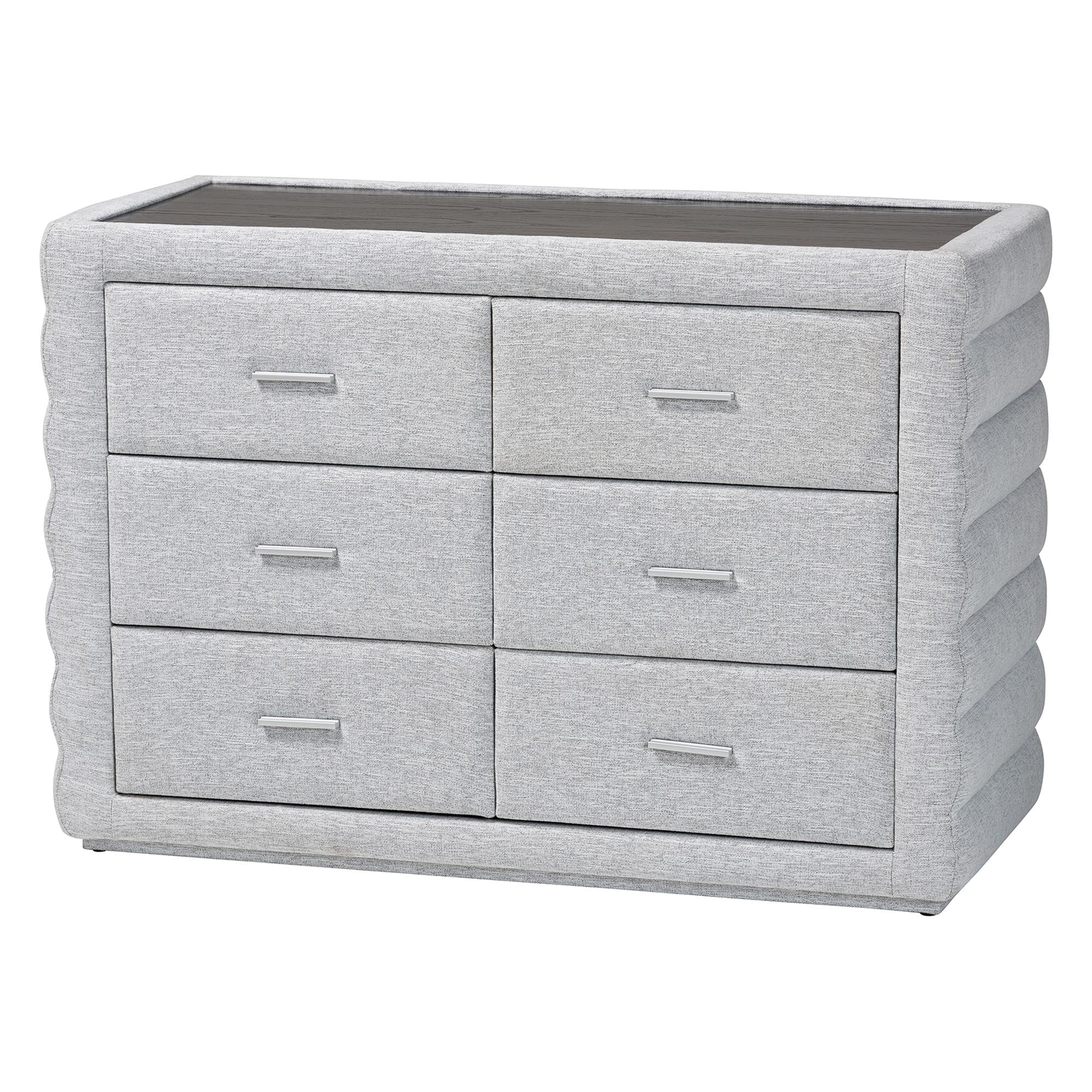 Baxton Studio Cadmus Modern Bedroom Set, Queen, Light Grey