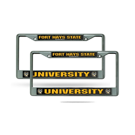 Fort Hays State Tigers Chrome Metal License Plate Frame - Set of 2 Frames