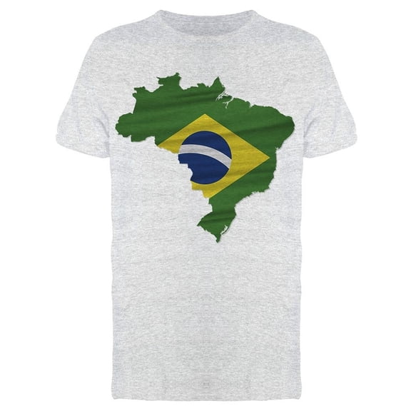 Map Of Brazil Country Tee Men's -Image by Shutterstock