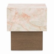 Portrait Square End Table - Sienna Brown