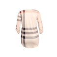 thumbnail image 2 of Camiseta con estampado a cuadros Mujer Otoño Manga 3/4 Blusa con cuello en V profundo Top suelto Advancent AP000101-14B, 2 of 3
