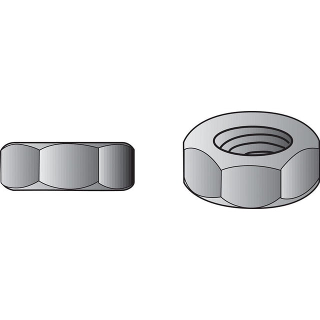 Tuerca hexagonal Hillman de acero galvanizado SAE 5/8 pulgadas, paquete de 25