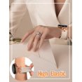 thumbnail image 4 of Wearlizer Braided Magnetic Band Compatible with Google Pixel Watch, Stretchy Nylon Watch Band for Women Men, D-Shape Designer Sport Wristband for Pixel Watch 4/3/2/1, 41mm, 4 of 6