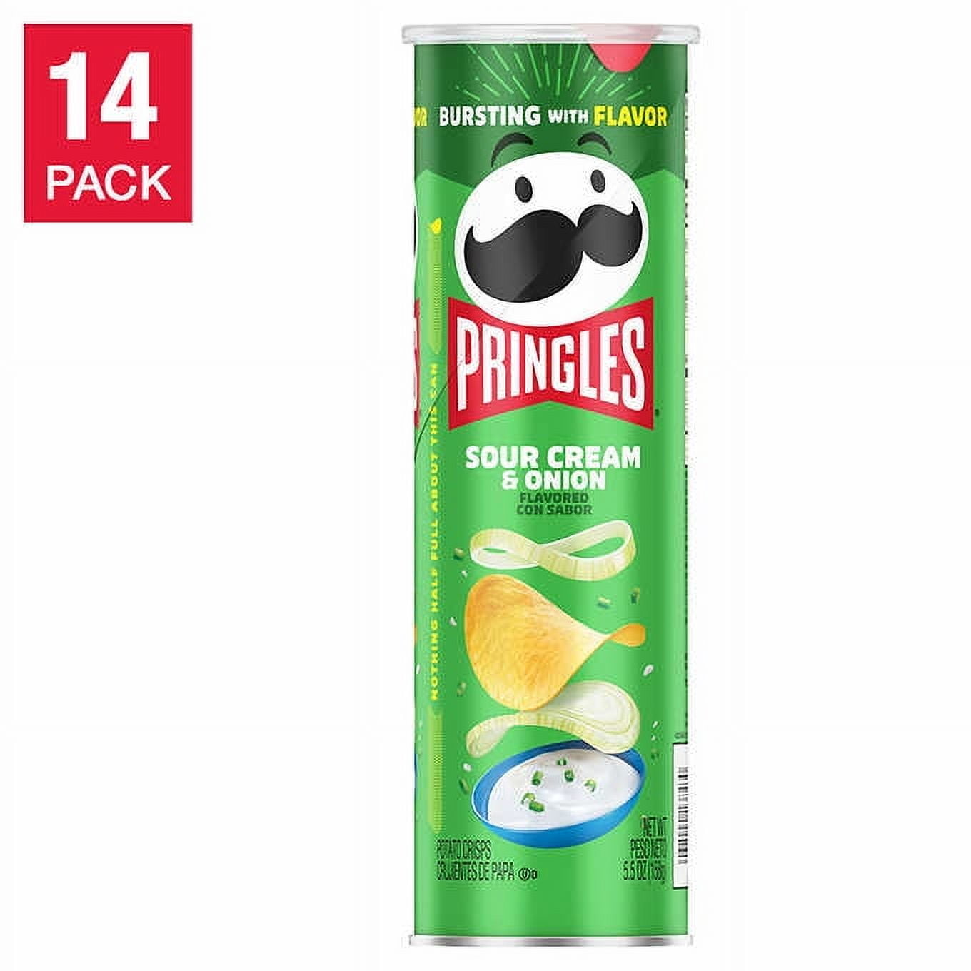 Pringles 5.26 oz Original Potato Chips Can- pack of 14 - Walmart.com