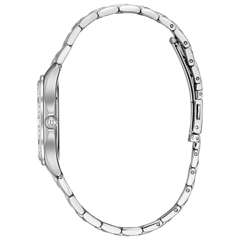 Bulova Women s Stainless Steel Crystal Watch 96L266