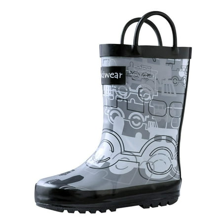 

Oaki Kids Waterproof Rain Boots with Easy-On Handles