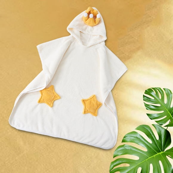 Albornoz con Capucha para Bebé CUTICAT Blanco Talla S