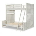 thumbnail image 2 of Summer Camp Stone Path White Complete Twin over Full Wood Bunk Bed, 2 of 7