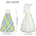 thumbnail image 3 of 1 Pcs Hanging Towels, Dish Towels Bright Tartan Plaid Absorbent Hand Towels with Hanging Loop Washcloth for Bathroom Kitchen, 3 of 5