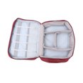 thumbnail image 2 of EeaseCA Travel Storage Bag Kit Data Cable U Disk Power Bank Electronic Accessories Digital Gadget Devices Organizer Case Handbag (Wine Red), 2 of 7