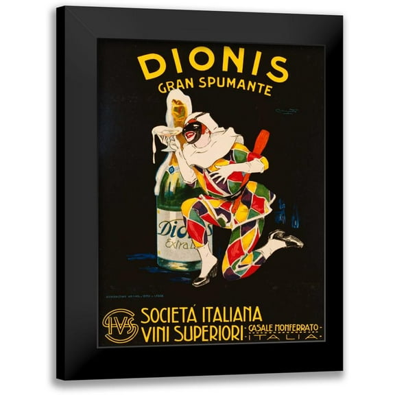 Codognato, Plinio 12x14 Black Modern Framed Museum Art Print Titled - Dionis 1928