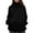 Black, variant on Amidoa Sweaters for Women Chunky Turtleneck Black Long Sleeve Plus Size Side Split Warm Sweaters Women's Cardigans L