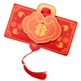 thumbnail image 1 of Sobres rojos plegables para regalo del Festival de Primavera, bolsa para dinero, embalaje de regalos para niños del año de los conejos, 2023, 1 of 5
