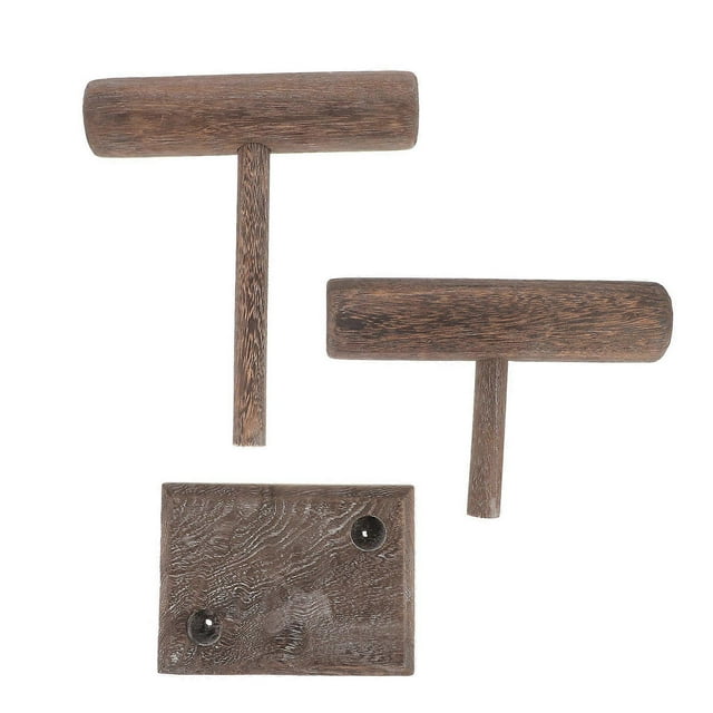 Jewelry Storage Rack Wooden Display Stand Rectangular Shape For Business Use 9.43X7.86X4.32in 1Pcs