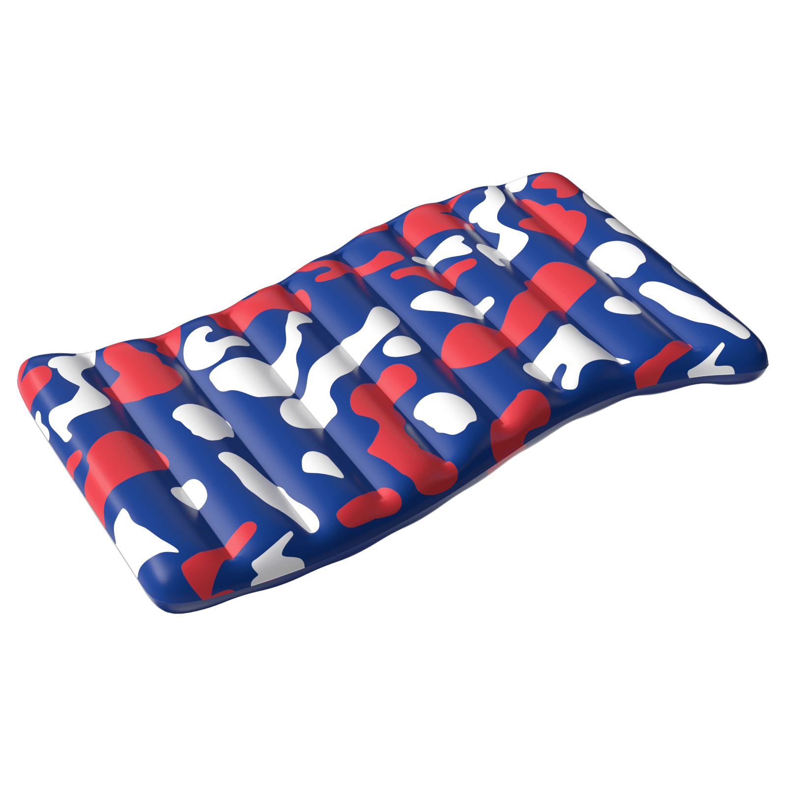 Koolwaves Red, White and Blue Inflatable Pool Lounger, Ages 8 & up, Unisex