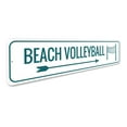 thumbnail image 3 of Beach Volleyball Area Novelty Sign, Metal Wall Decor - 4x18 inches, 3 of 4