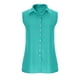 thumbnail image 5 of Camisetas con Cuello en V Mujeres sin Mangas Tops de Verano Blusa de Moda Casual para el Uso Diario de la Fiesta, Chaleco de Poliéster, 5 of 8