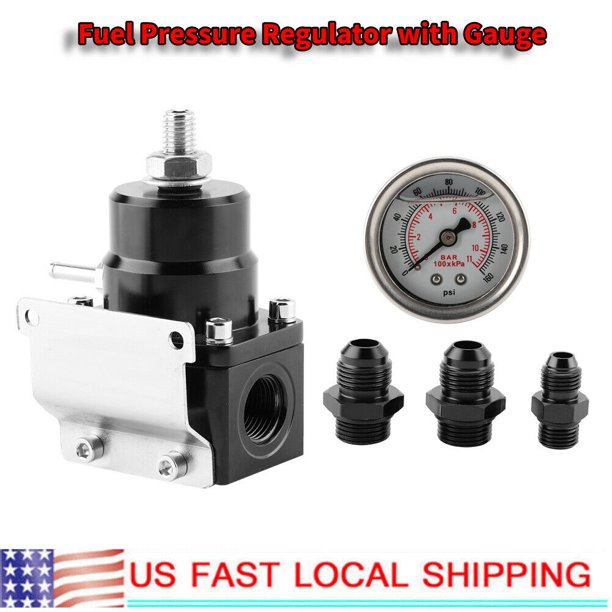 Universal Car Adjustable Fuel Pressure Regulator Kit with 0160psi