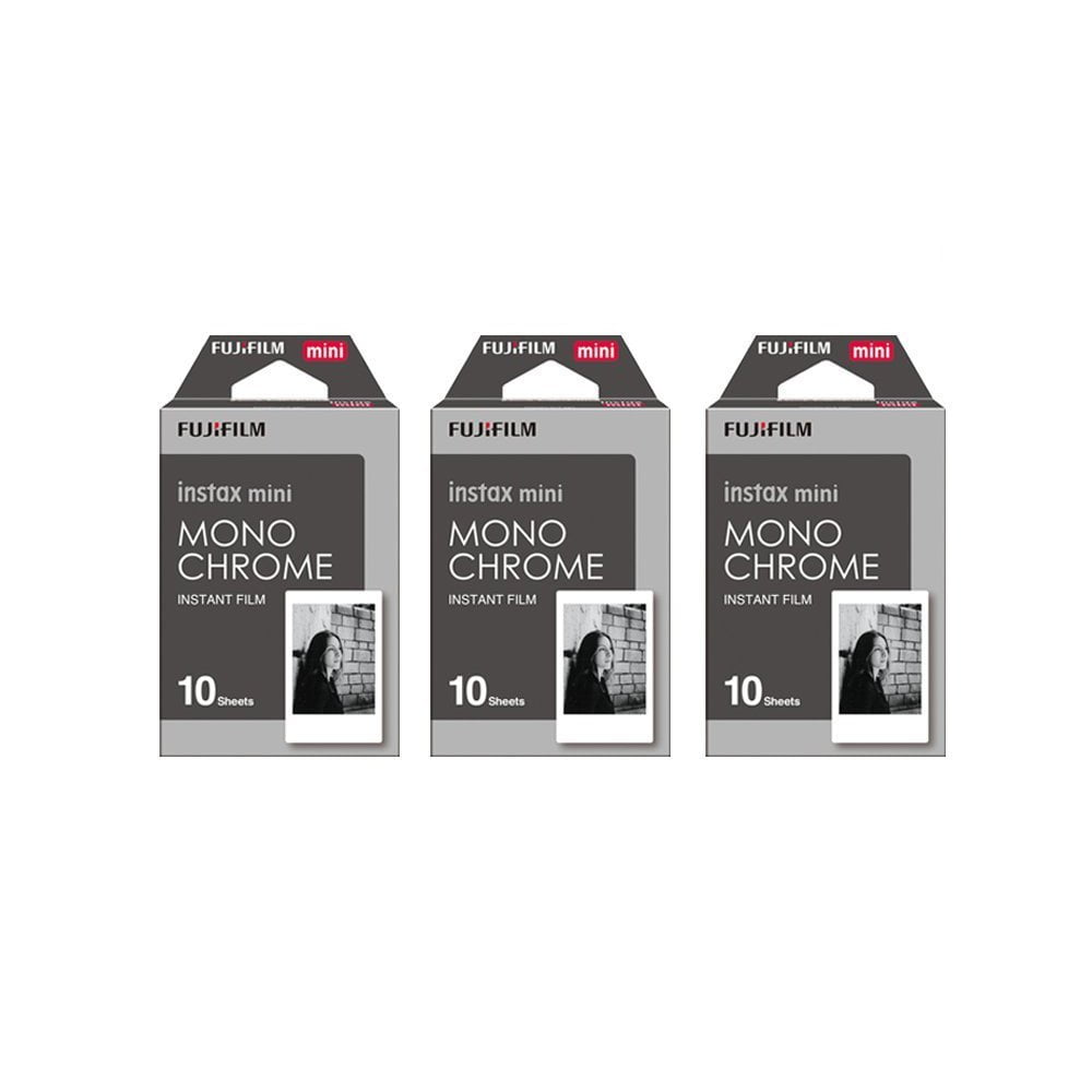 Fujifilm Instax Mini Film Monochrome 3-Pack (30 B&W Exposures)