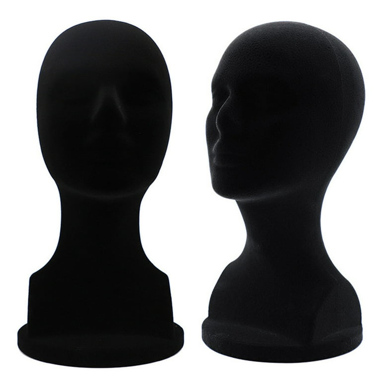 Travelwant Styrofoam Wig Head Tall Female Foam Mannequin Wig Stand and Holder for Style, Model for Display Hair, Hairpieces and Hats, Size: Head