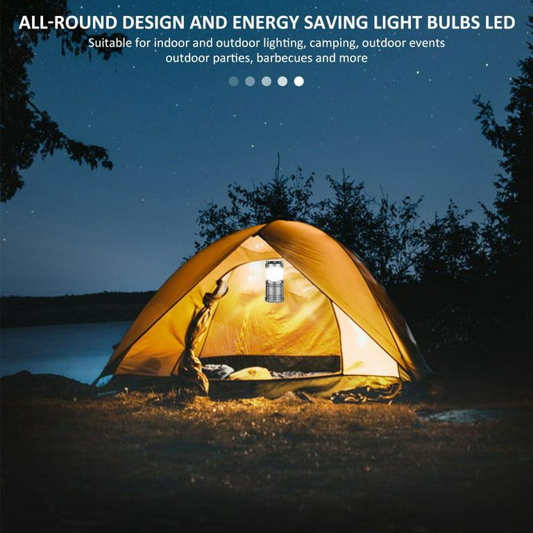 30LED Camping Lantern Waterproof Tent Light Portable Retractable Tent Lamp  Battery Powered Handheld Camping Light Outdoor Emergency Light for Camping  Hiking Fishing Barbecue 