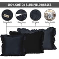 thumbnail image 4 of Vargottam Ruffled Pillow Sham Standard 26x20 Cotton Frill Pillow Cases Shabby Chic Farmhouse Decor Pillowcase, 4 of 7