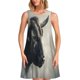 thumbnail image 1 of Easygdp Mystical Bull in Fog para Vestido Transpirable de Mujer, Vestido Suelto de Manga Corta con Pliegues y Bolsillos para el Verano, 1 of 7