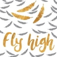 thumbnail image 3 of SD Graphics Studio 20x20 Black Modern Framed Museum Art Print Titled - Fly High, 3 of 5