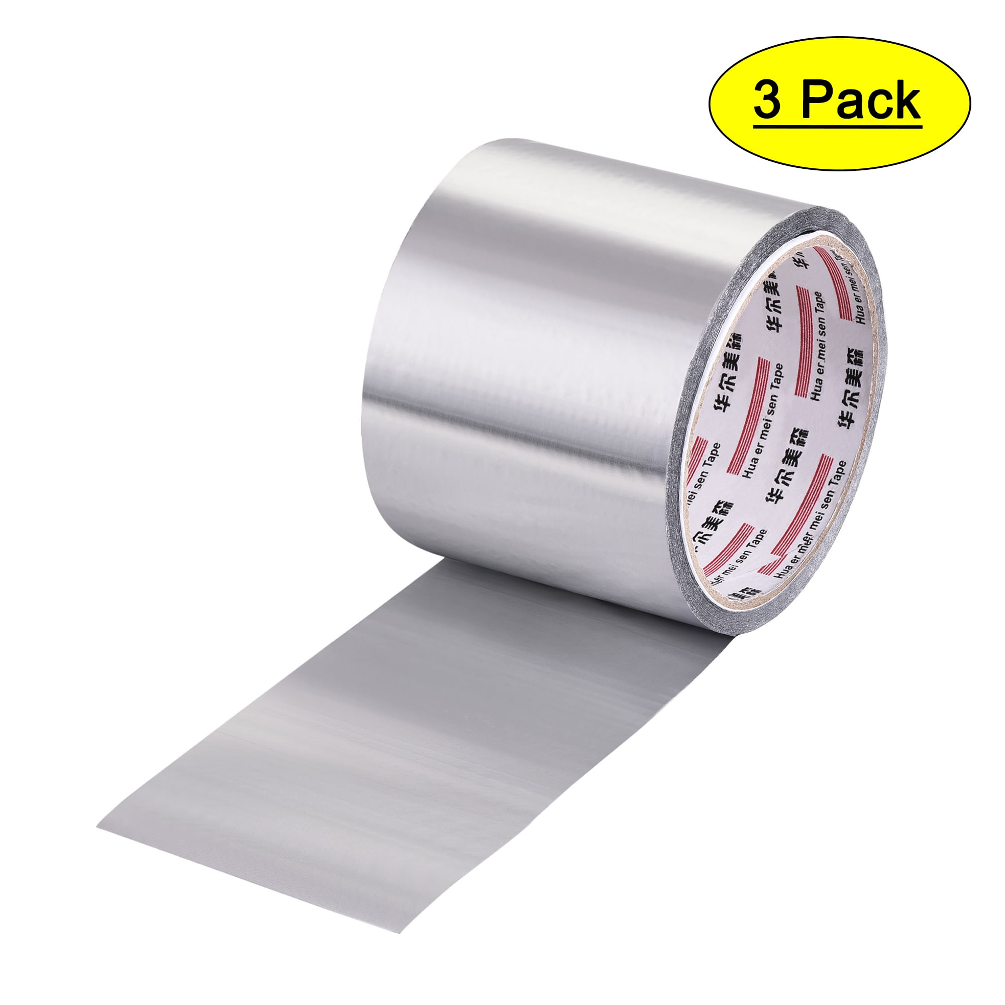 Aluminum Foil Tape, 77mmx32m Selfadhesive Waterproof High Temperature Sealing Tapes for HVAC