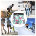 thumbnail image 7 of Mens Underwear Boxer Briefs - Flamingo print Comfort Breathable men's boxer briefs with Flex Waistband, 7 of 7