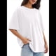 thumbnail image 3 of Camisetas de Gran Tamaño para Mujer, Corte Holgado, Cuello Redondo, Corta, Blusa Informal de Verano, Camiseta Básica Y2K para Playa M, 3 of 7
