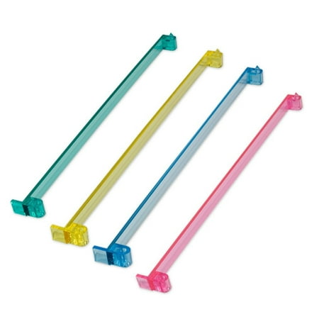 18" American Mah Jongg Multi Color Acrylic Mahjong Game Tile Pushers - Set of 4