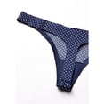 thumbnail image 4 of Maidenform Comfort Devotion Thong Navy W/White Dot 5 Women's, 4 of 9