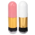 thumbnail image 1 of Brocha de maquillaje para base facial, fibra artificial, suave, agradable para la piel, gordita, oro rosa, oro blanco, 1 of 8