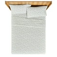 thumbnail image 5 of Beautiful Botanical 4-Piece Percale White Sheet Set, Queen by Drew Barrymore, 5 of 5