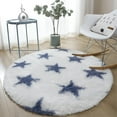 thumbnail image 1 of Round Rugs Soft Comfortable Fluffy Shaggy High Pile Rug For Living Room Bedroom, 1 of 5