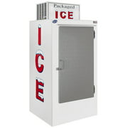Leer 30AS 36" Outdoor Auto Defrost Ice Merchandiser with Straight Front and Stainless Steel Door