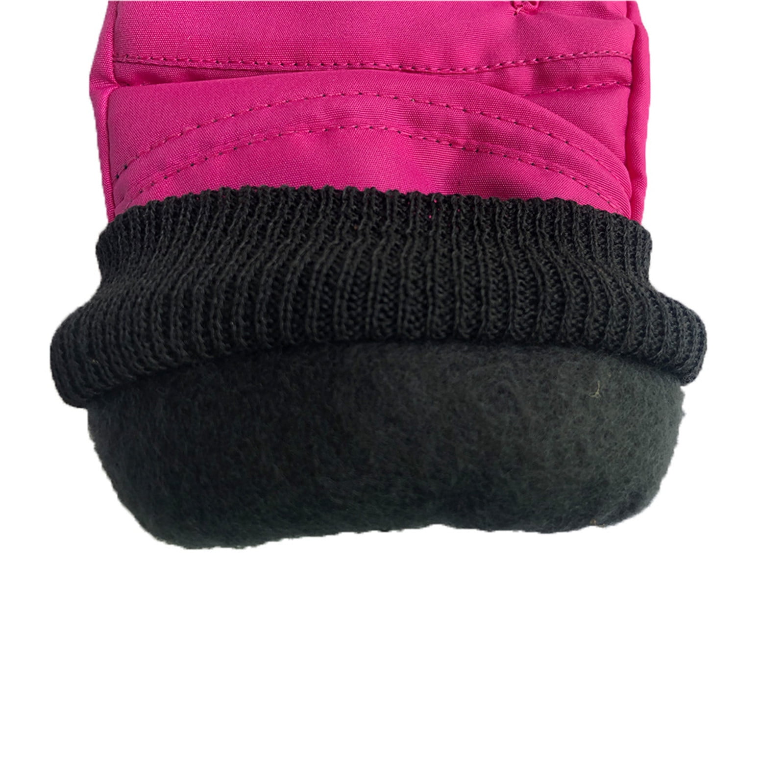 Winter Leather Gloves For Kids Boys Girls (7-12 years old) Snow Windproof Waterproof Mittens Outdoor Sports Skiing Riding Color Block Warm for Gifts