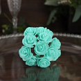 thumbnail image 7 of BalsaCircle 48 Turquoise Faux Roses 4" Artificial Foam Flowers Stems Wedding Centerpieces, 7 of 7