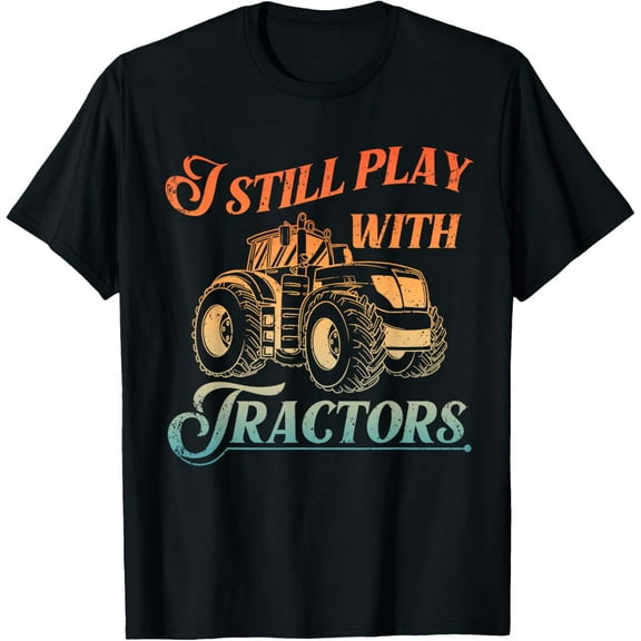 Farmer Art For Men Women Kids Farm Lover Tractor Farming T-Shirt men and women can wear, black, white, gifts.