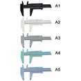 thumbnail image 2 of Herramienta de medición de calibrador de 5 uds. De 150mm, calibrador Vernier de medición precisa para bricolaje, hogar, blanco, 2 of 6