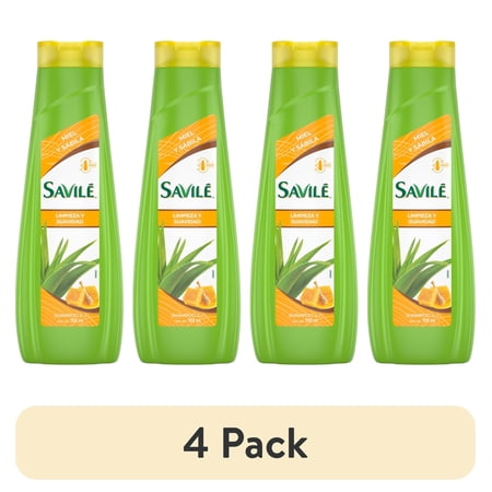 (4 pack) Savile 2 in 1 Shampoo with Honey and Aloe Vera to Protect and Moisturize All Hair Types, 23.7 fl oz