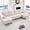 Beige, variant on ZAFLY Sectional Couches for Living Room, U Shaped Sectional Sofa with Double Chaise for Apartment, Beige