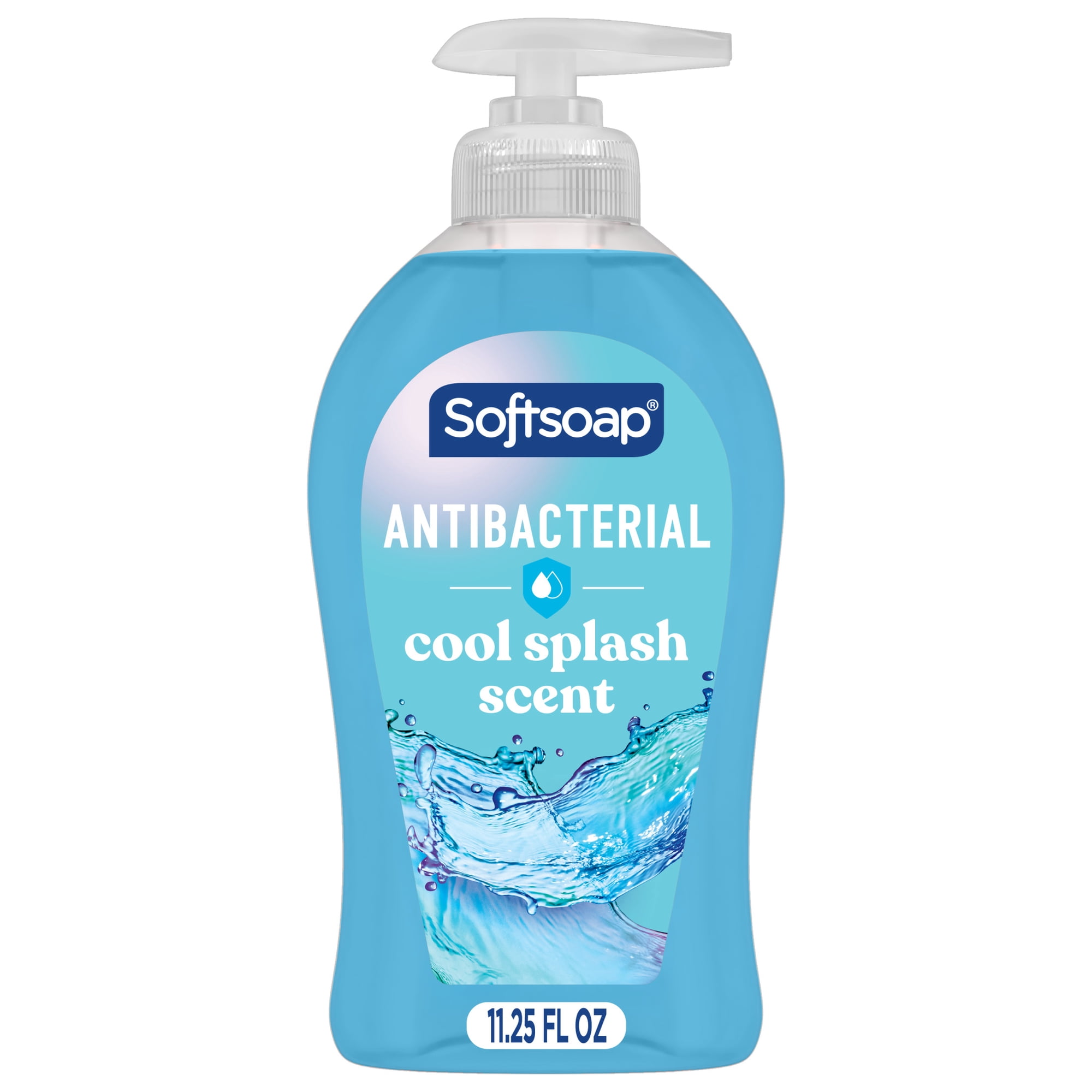 Softsoap Antibacterial Hand Soap, Eliminates 99% of Bacteria, Cool Splash Scent, 11.25 fl oz