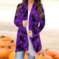 thumbnail image 2 of Camiseta de manga larga para mujer, cárdigan de otoño, cárdigan suelto, camisa estampada, cárdigan, Top, cárdigan de Halloween, camisa Fridja hkj2501, 2 of 5
