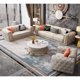 thumbnail image 3 of Light Fabric Sofa Set Furniture Veet 1- 3 Seat Honeycomb Stainless Steel Living Room Sofas For Home Hotel Minimalist My Lux Decor Round, 3 of 8