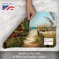 thumbnail image 5 of CounterArt "Path to the Ocean" 4 Pack Reversible Flexible Plastic Tabletop Placemats, 5 of 8