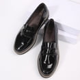 thumbnail image 5 of Dazzher Women's Classic Penny Loafers Round Toe Platform Slip On Shoes for Casual Daily Wear, 5 of 7