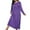 Purple, variant on Nightgowns for Women Soft Cotton Long Sleeve Night Gwon Army Green XXL