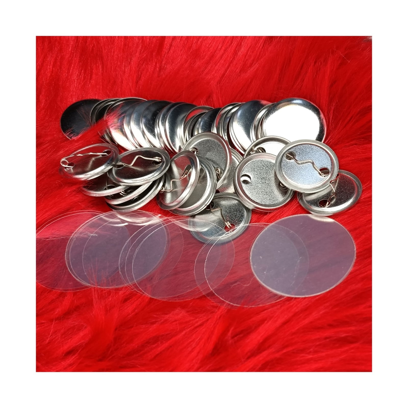 200Pcs Blank Bad Pin Button Maker Parts Material Supplies 25-58MM DIY Button Maker Making Punch Press Machine Material Part